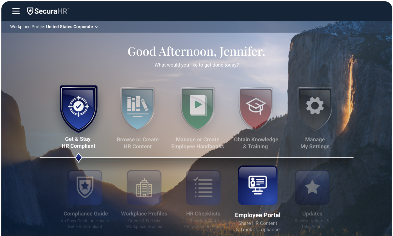 SecuraHR Employee portal
